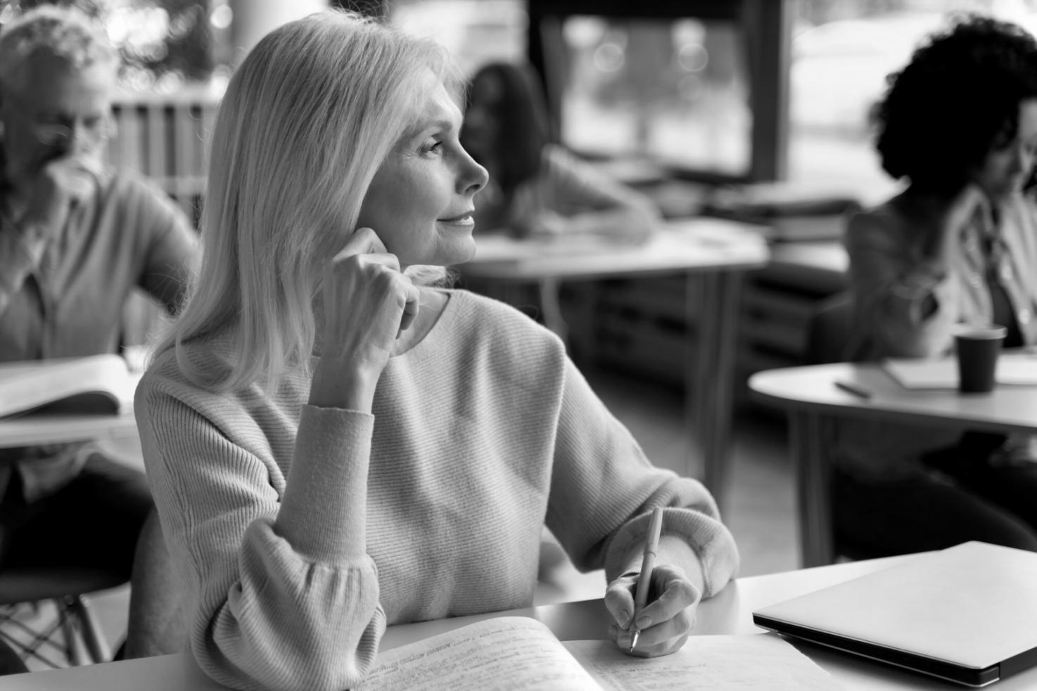 Person reflecting on financial decisions and mindset development