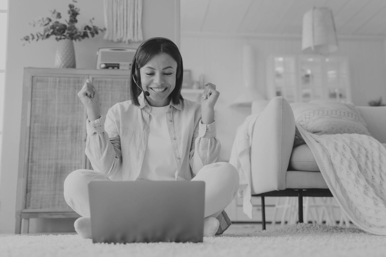 Participant engaged in reflective money mindset exercise